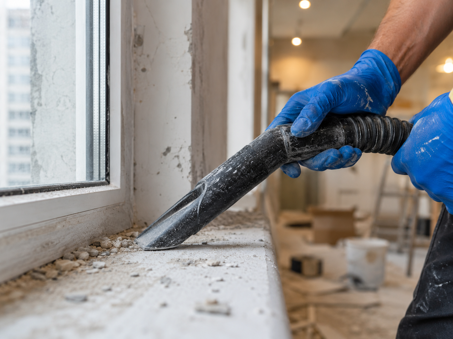 Dépoussiérage post-chantier professionnel